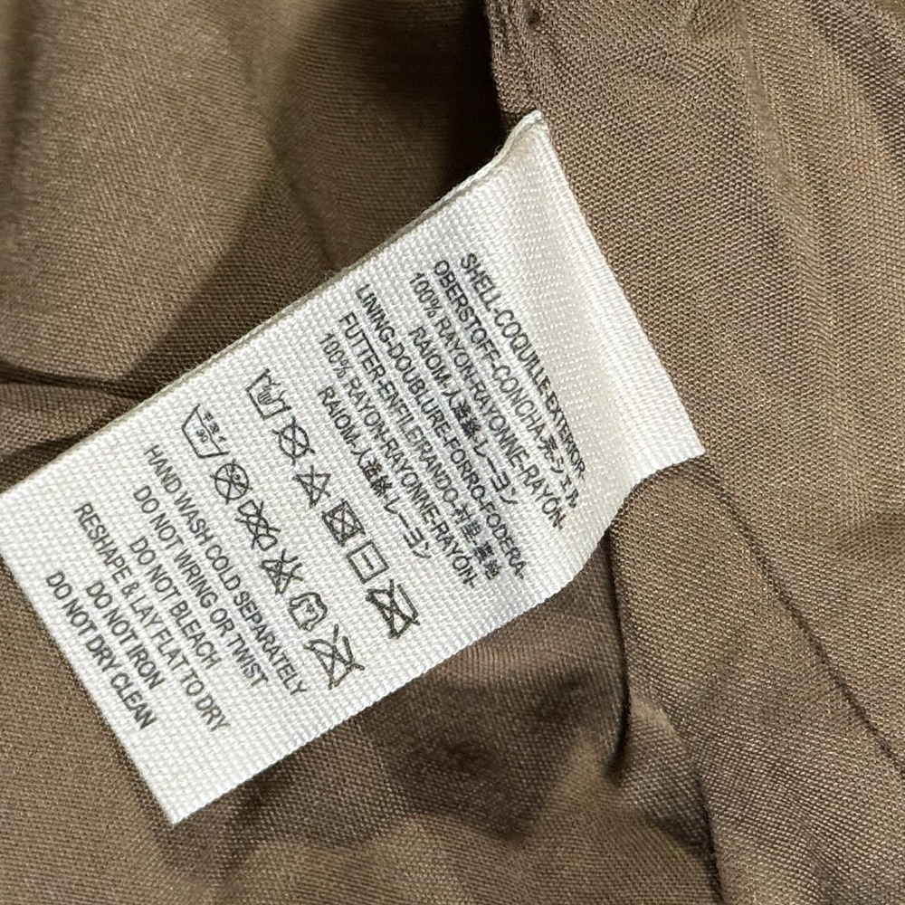 Free People Brown Faux Suede Leather‎ Vegan Mini Skirt Soft Size 4 Rayon Women's - Picture 3 of 5